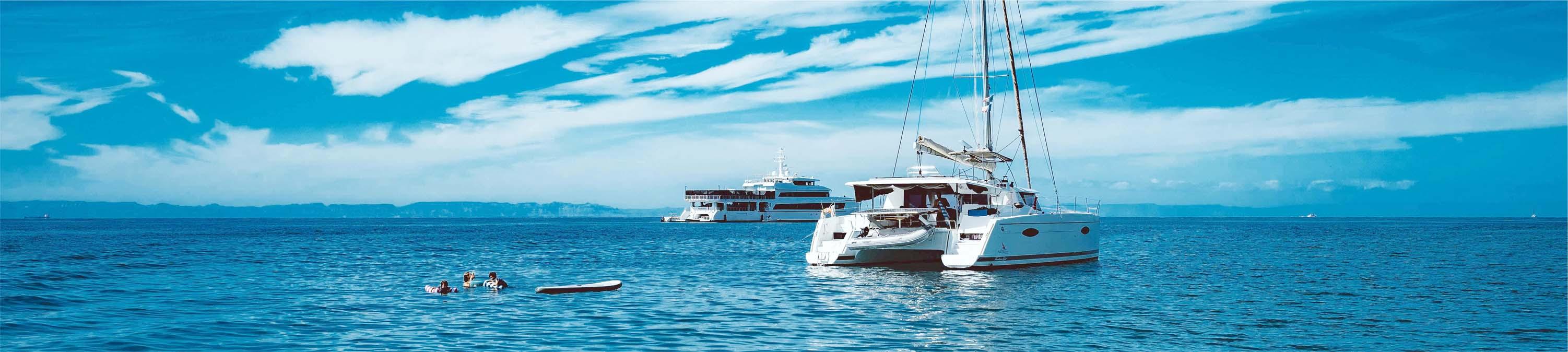 Yacht at sea